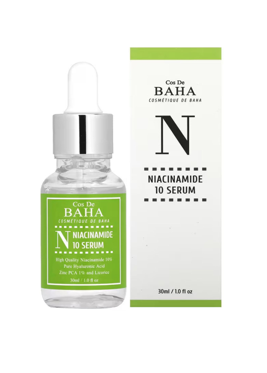 Сироватка з ніацинамідом і цинком Cos de Baha Niacinamide 10 Serum