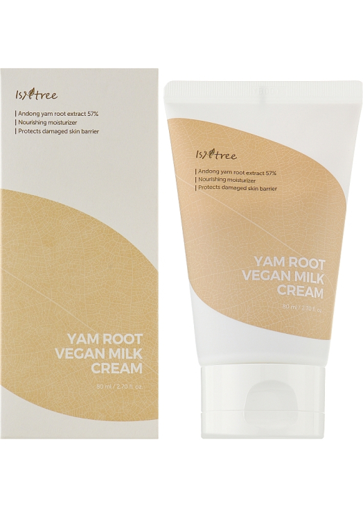 Зволожувальний крем з коренем дикого ямсу Isntree Yam Root Vegan Milk Cream