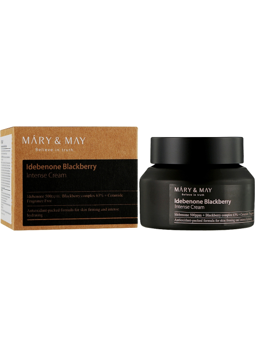 Антивозрастной крем с идебеноном Mary&May Idebenone Blackberry Intense Cream