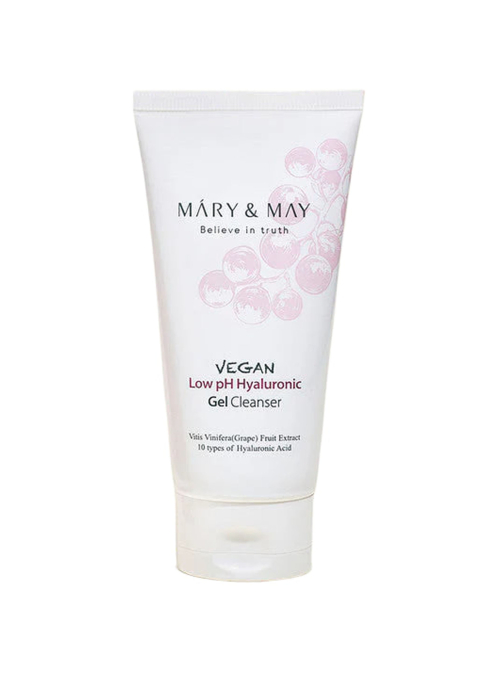 Гель для умывания с низким pH Mary&May Vegan Low pH Hyaluronic Gel to Foam Cleanser