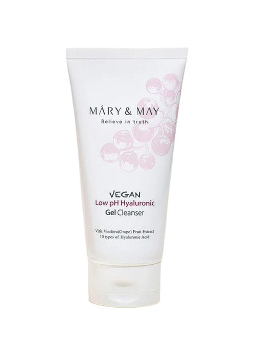 Гель для умывания с низким pH Mary&May Vegan Low pH Hyaluronic Gel to Foam Cleanser