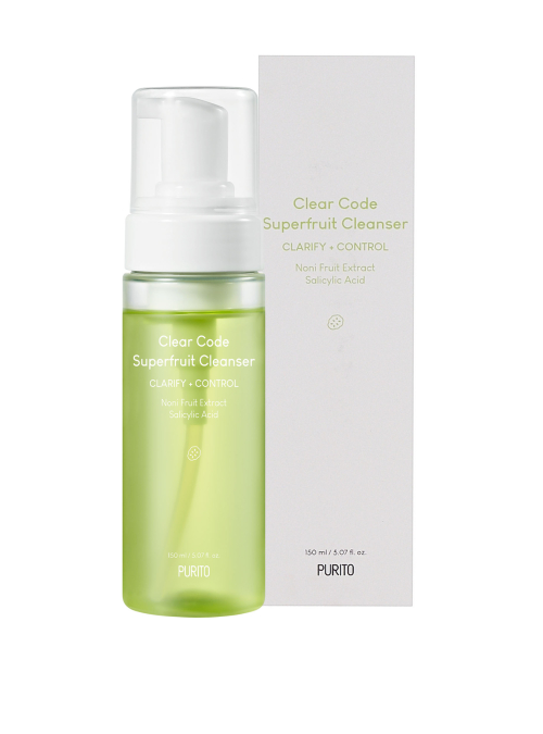 Кислотная пенка с экстрактом нони Purito Clear Code Superfruit Cleanser