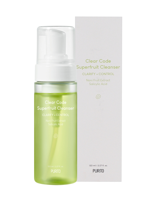 Кислотная пенка с экстрактом нони Purito Clear Code Superfruit Cleanser