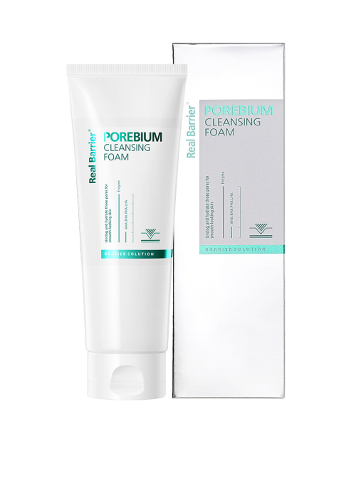 Ензимна пінка для глибокого очищення Real Barrier Porebium Cleansing Foam