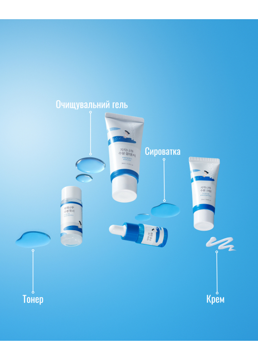 Набор миниверсий средств с березовым соком Round Lab Birch Juice Trial Kit