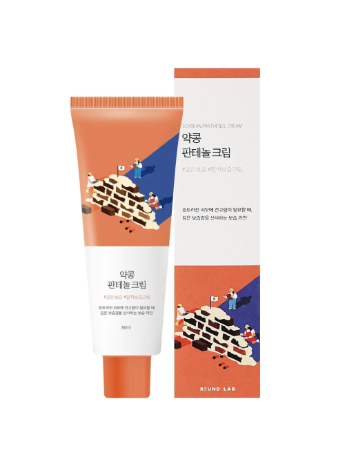 Бар’єрний крем з пантенолом та екстрактом соєвих бобів Round Lab Soybean Panthenol Cream