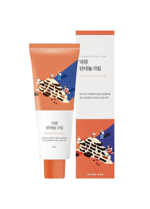 Бар’єрний крем з пантенолом та екстрактом соєвих бобів Round Lab Soybean Panthenol Cream