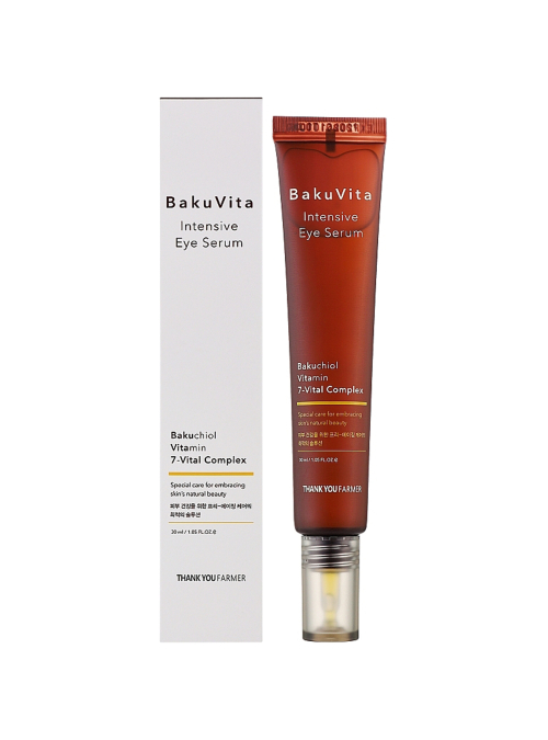 Сироватка для зони на навколо очей з бакучіолом і вітаміном C Thank You Farmer BakuVita Intensive Eye Serum