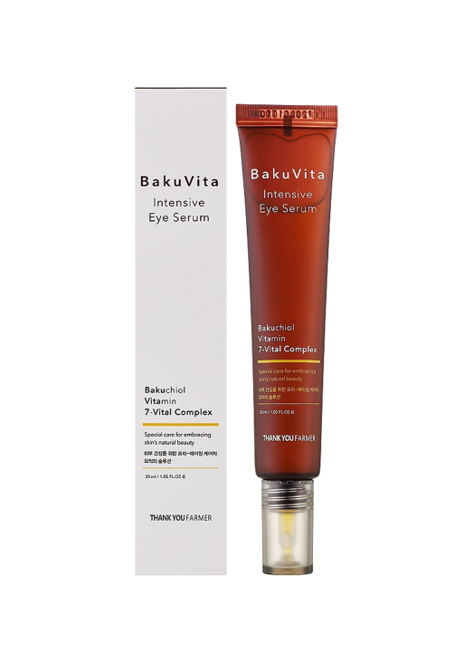 Сироватка для зони на навколо очей з бакучіолом і вітаміном C Thank You Farmer BakuVita Intensive Eye Serum