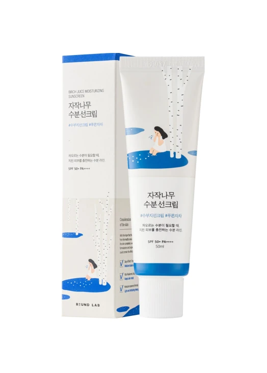 Сонцезахисний крем Round Lab Birch Juice Moisturizing Sunscreen
