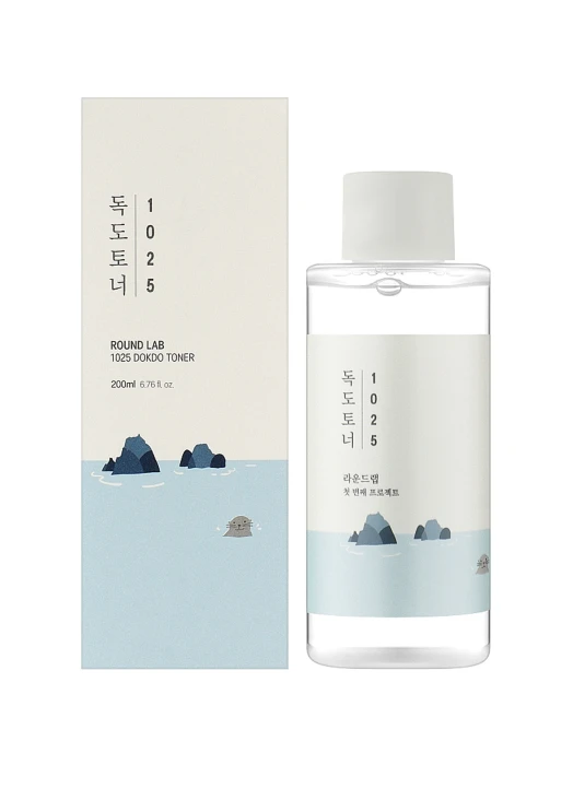 Отшелушивающий тонер с морской водой Round Lab 1025 Dokdo Toner