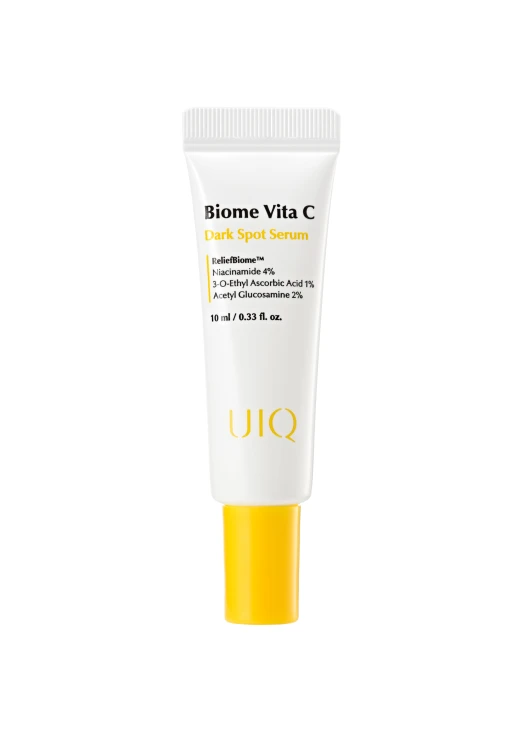 Мініатюра освітлюючої сироватки з вітаміном c та пробіотиками UIQ Biome Vita C Dark Spot Serum